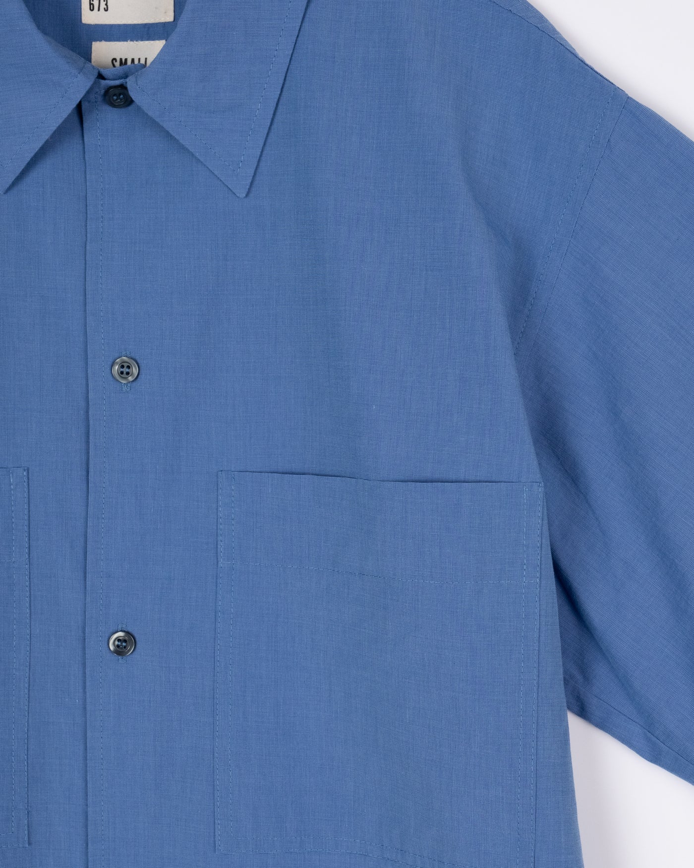 Okinawa Shirt Blue Sea Cotton Blue