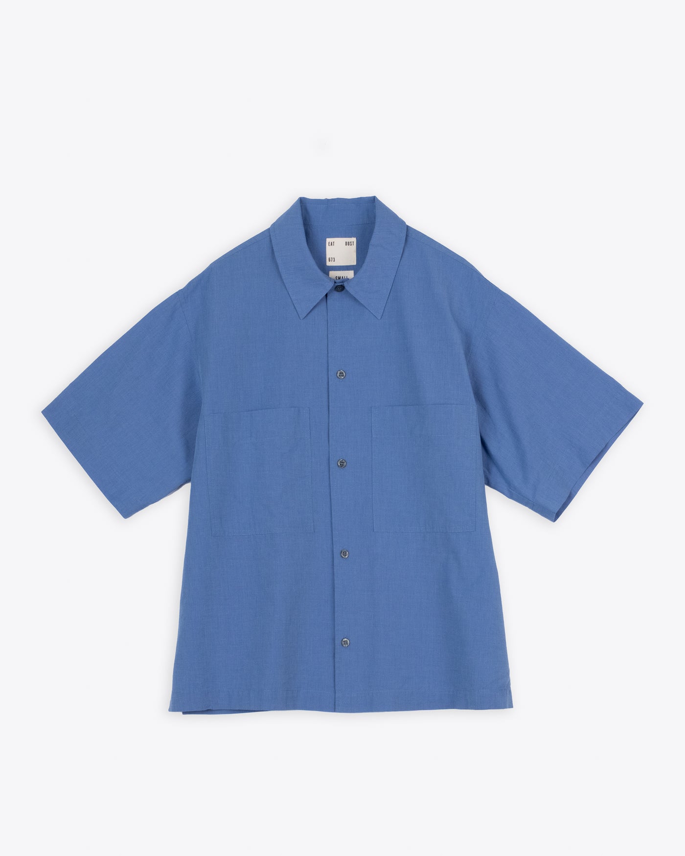 Okinawa Shirt Blue Sea Cotton Blue