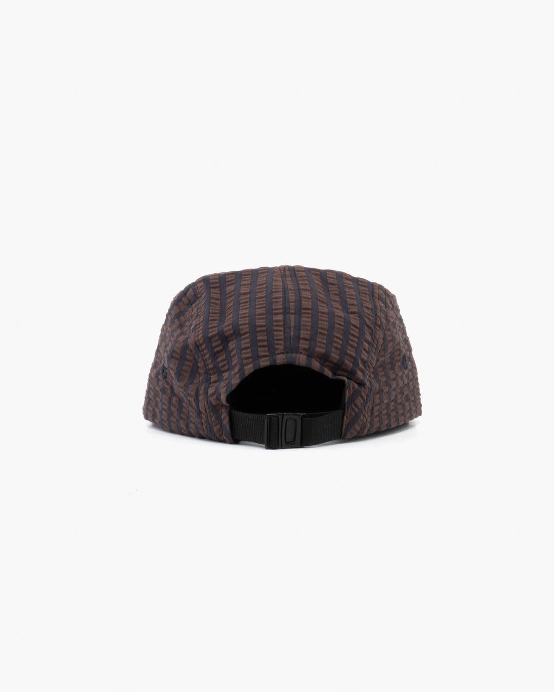 5 Panels Cap Belfast Seersucker Coffee/Navy