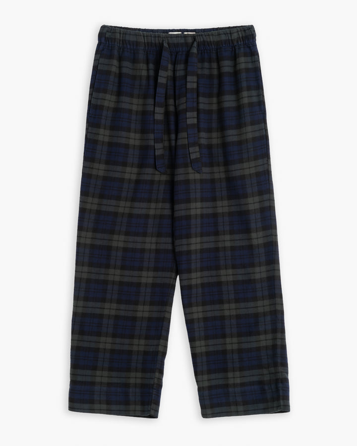 Pyjama Brushed Twill Check Blue