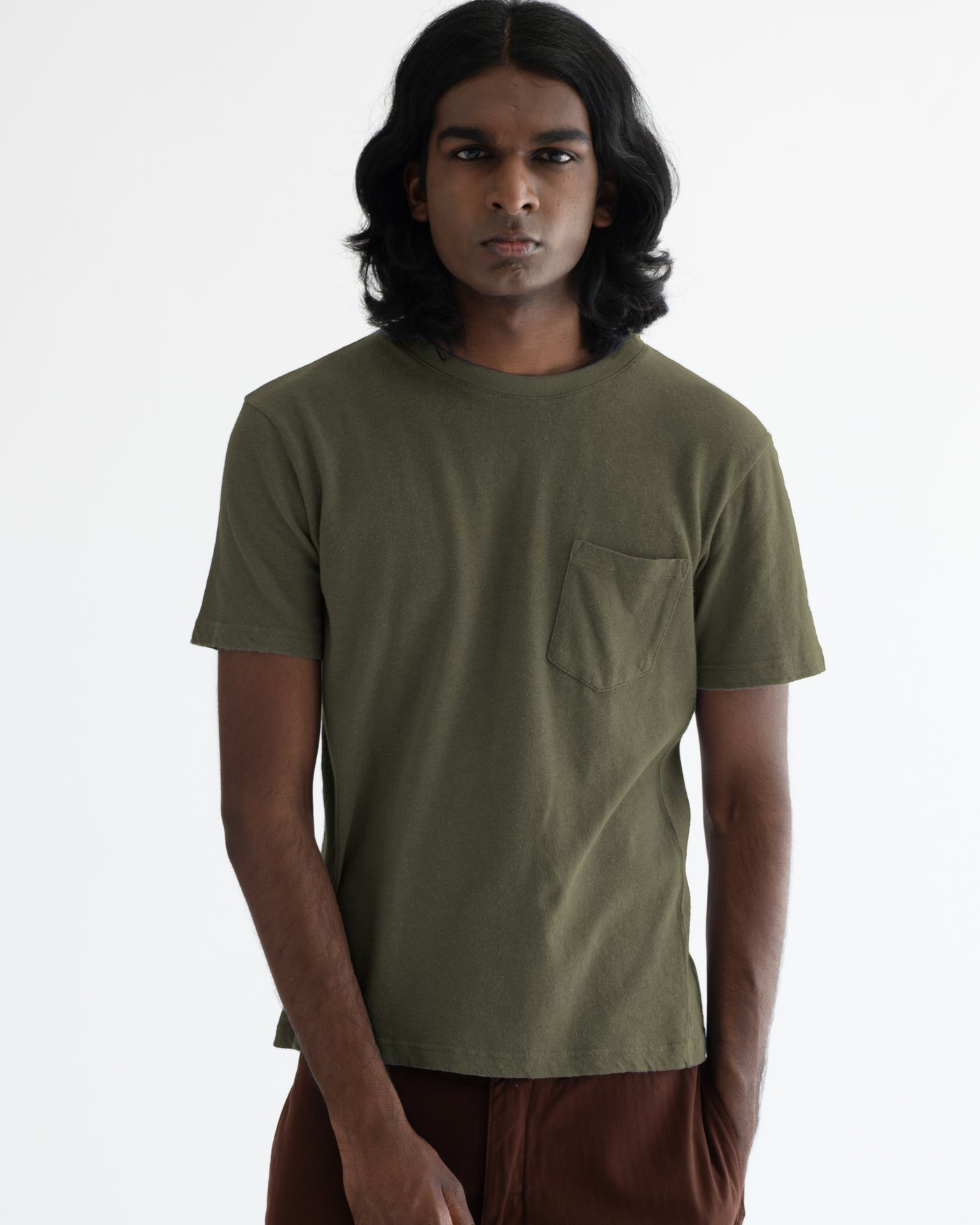 Pocket T Cotton Hemp Litchen