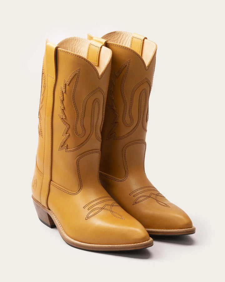 LBG Santiago Boot Naturel with Inlay