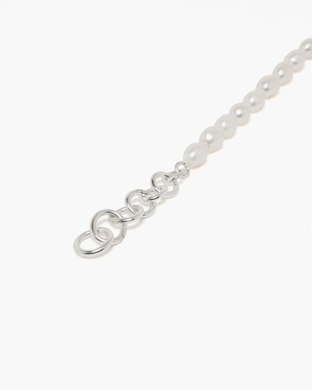 Sara Roegiers Pearl and Silver Bracelet with American Clasp • Made to Order