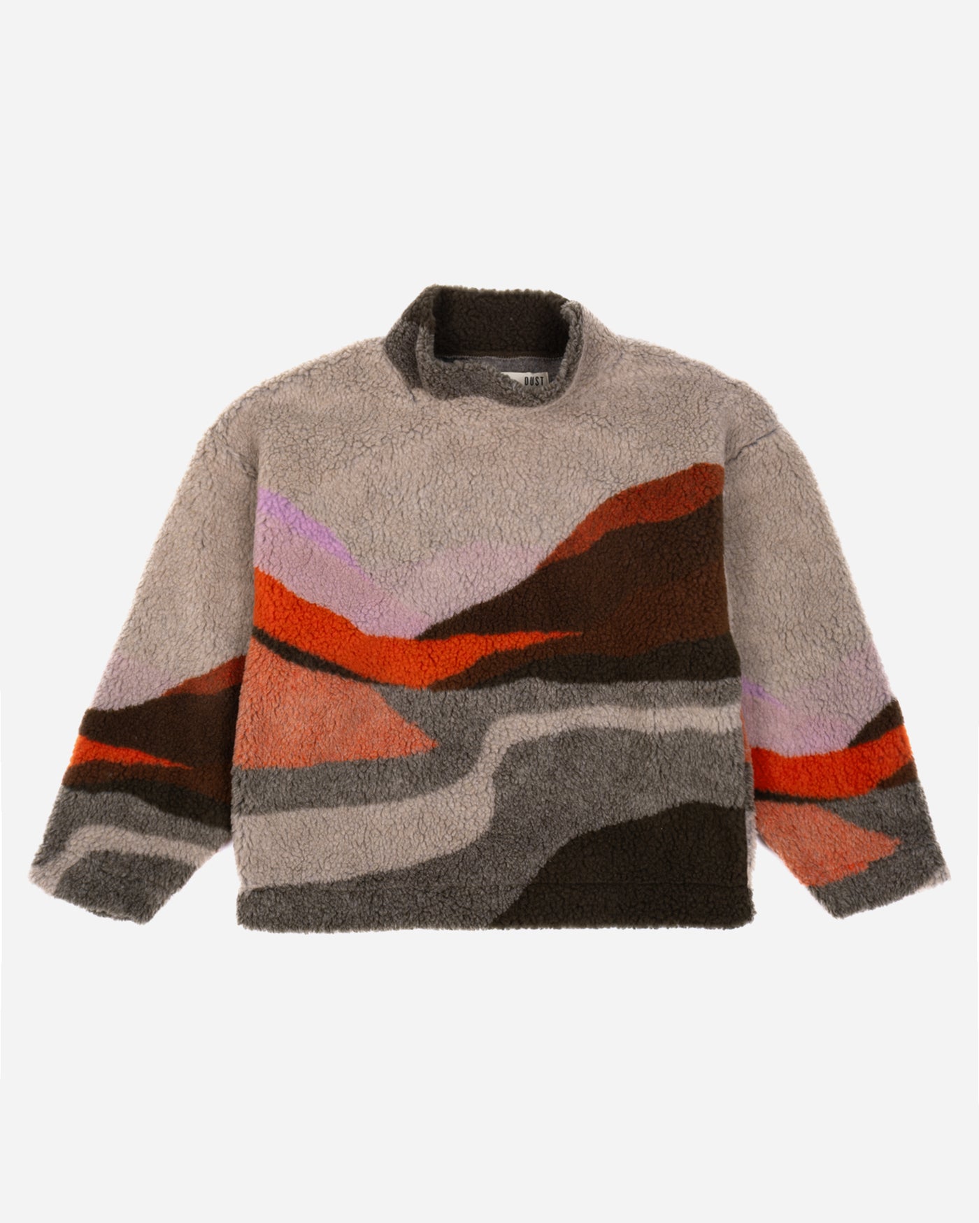 Space Sweater Landscape Teddy Fleece Multi