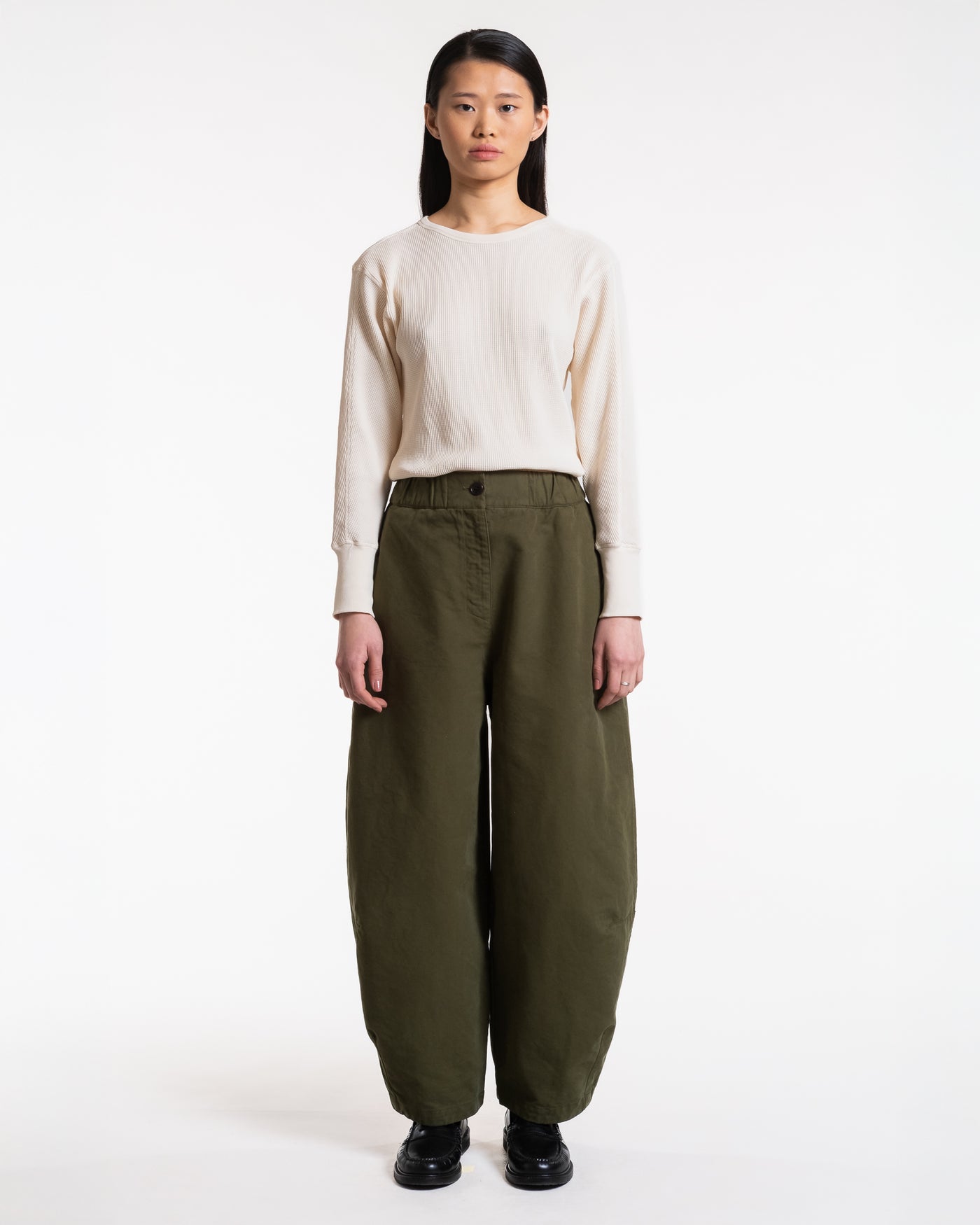 G.o.D Sultan Pants Nebraska Cotton Dark Olive