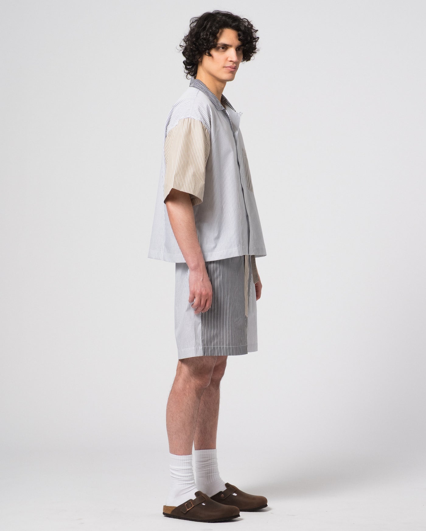 Summer Pyjama Mix & Match Stripes Brown