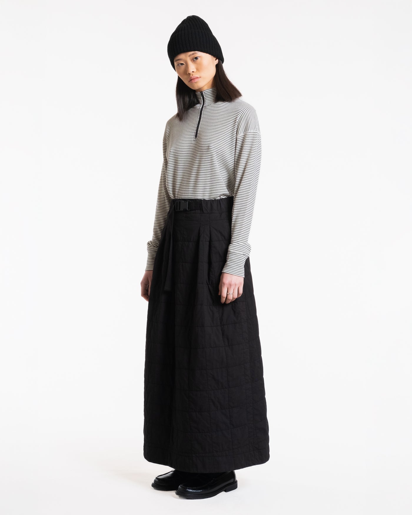 G.o.D Tulip Skirt Cotton Quilt Black