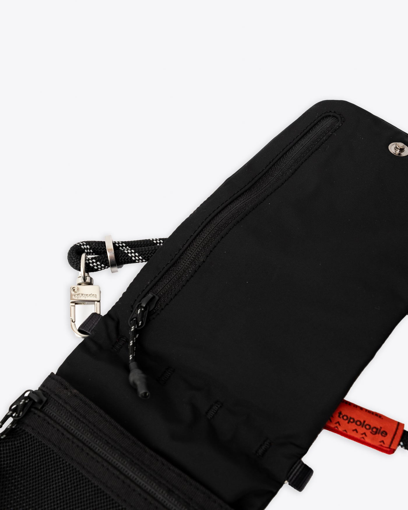 Topologie Wares Bags Phone Sacoche Black Tech + 8mm Rope Strap Black Reflective