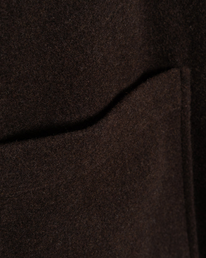 Blazer Wool Drap Chocolate