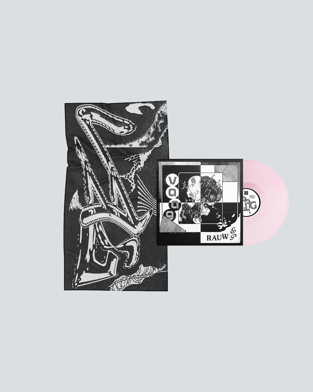EP - Vaag : RAUW !  12" Pink Vinyl + Limited Edition Beach Towel