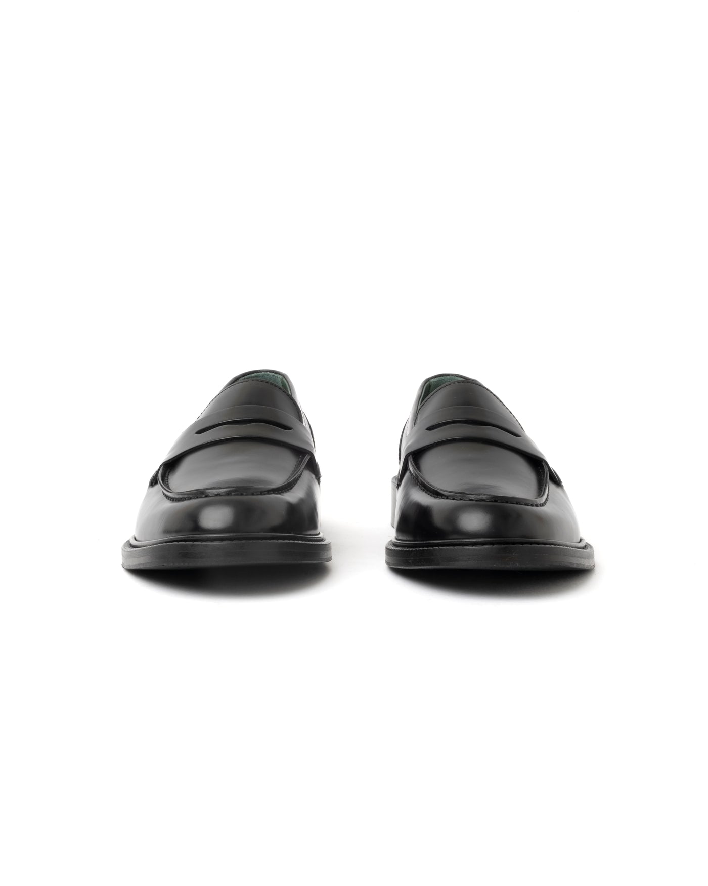 Vinny's Townee Penny Loafer Polido Leather Black