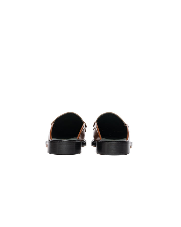 Vinny's Yardee Mule Polido Leather Cognac
