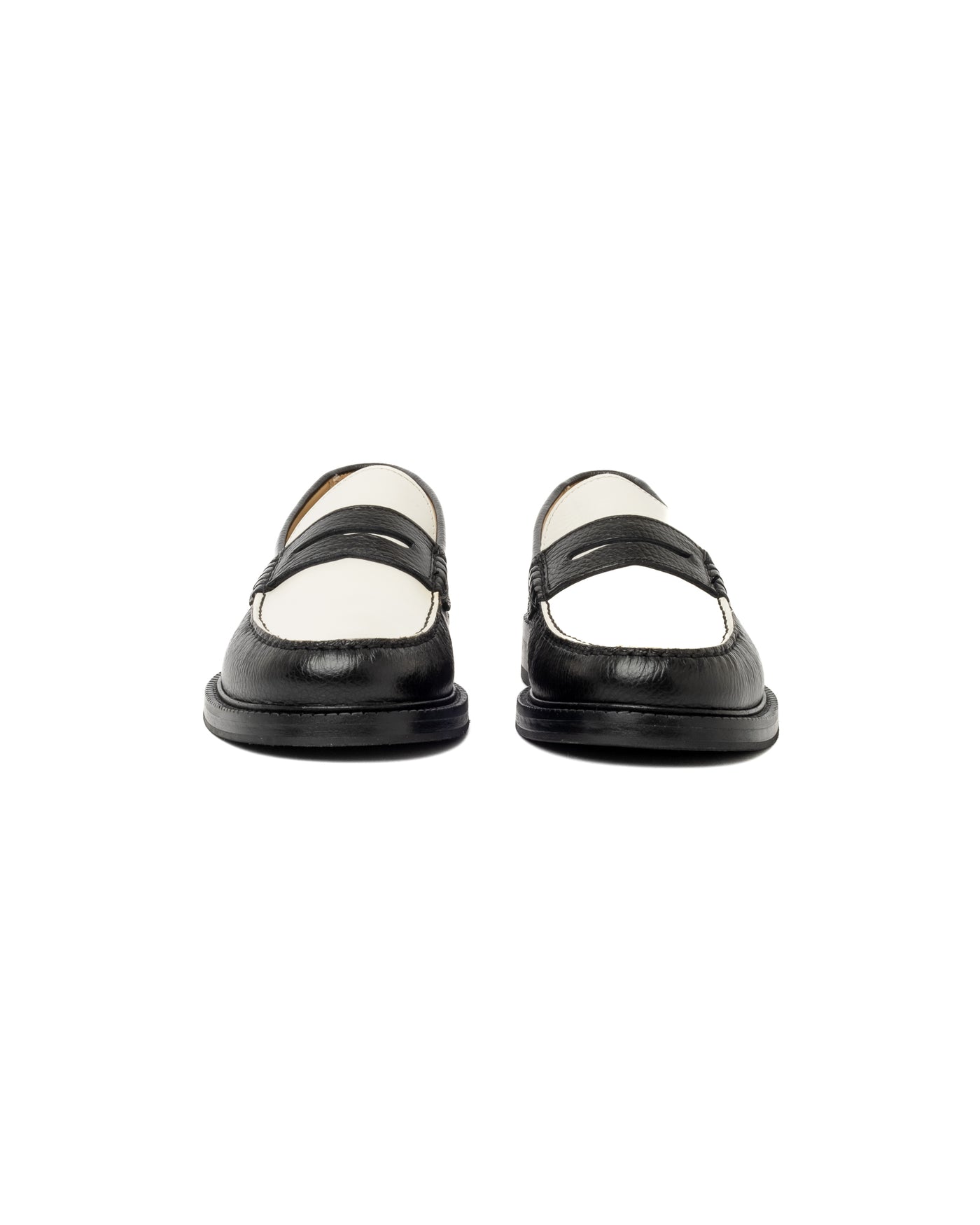 Vinny's Yardee Mocassin Loafer Grain Leather Black/White Crust