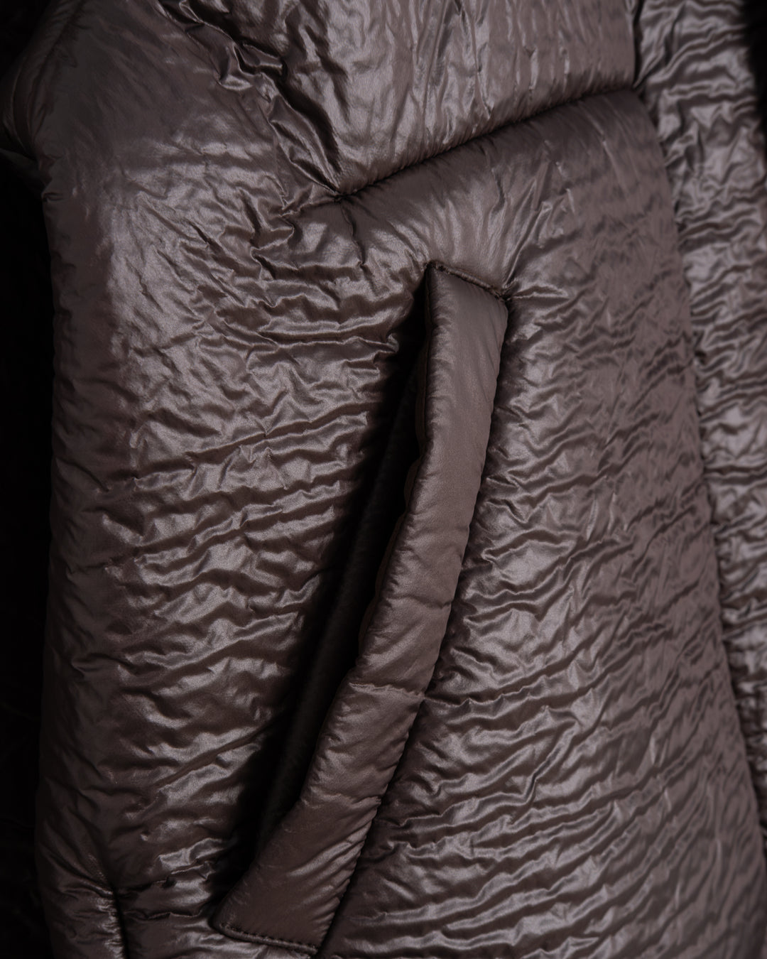 G.o.D Solar Jacket Piumino Nylon Brown