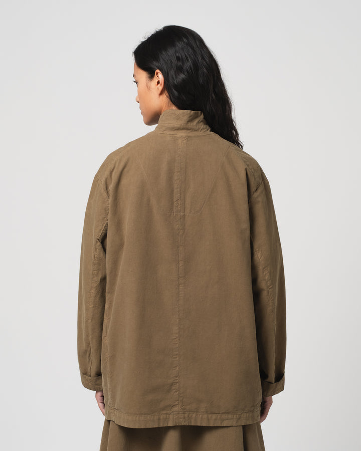 G.o.D Sport Coat Cotton Linen Canteen Green