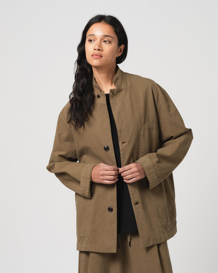 G.o.D Sport Coat Cotton Linen Canteen Green