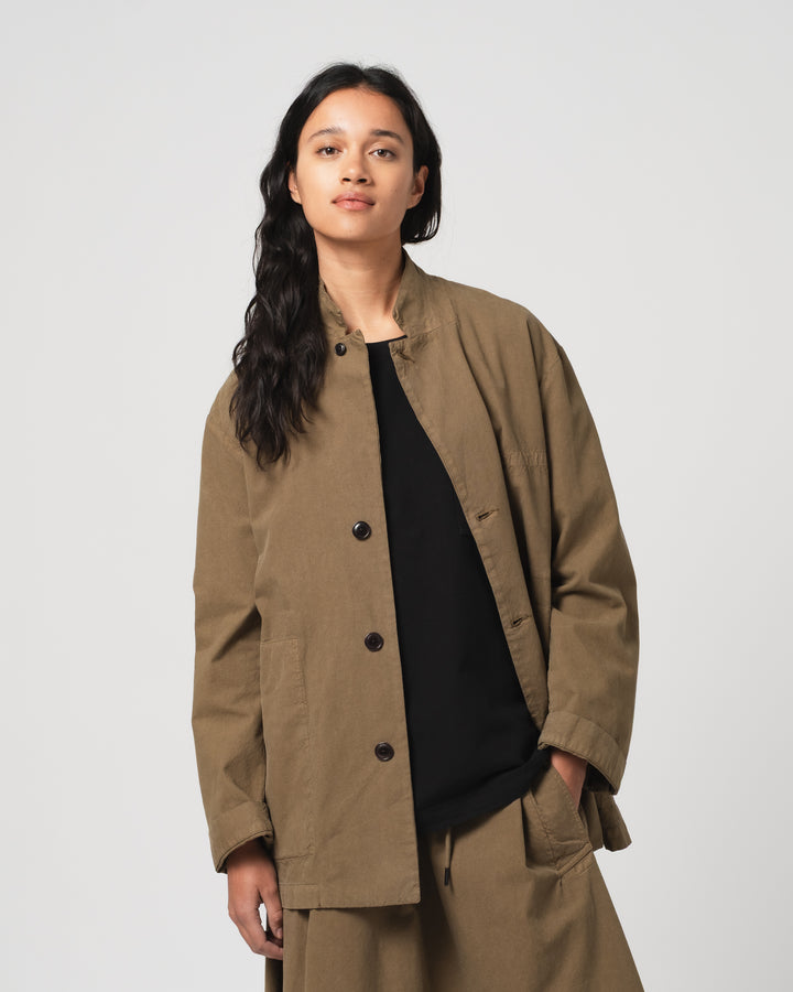 G.o.D Sport Coat Cotton Linen Canteen Green