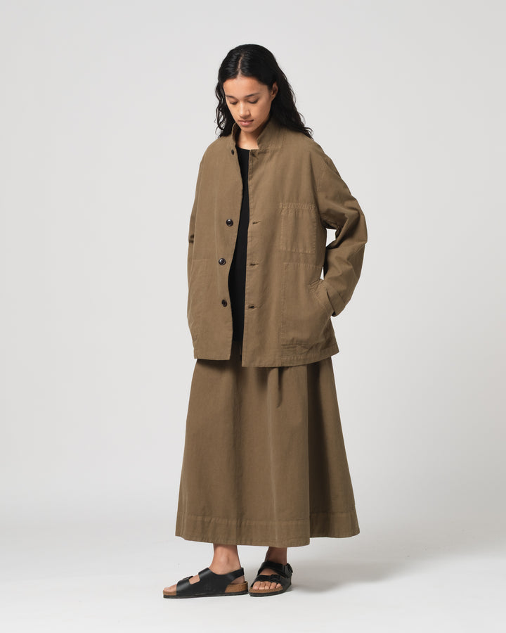 G.o.D Sport Coat Cotton Linen Canteen Green