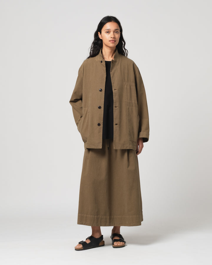 G.o.D Sport Coat Cotton Linen Canteen Green