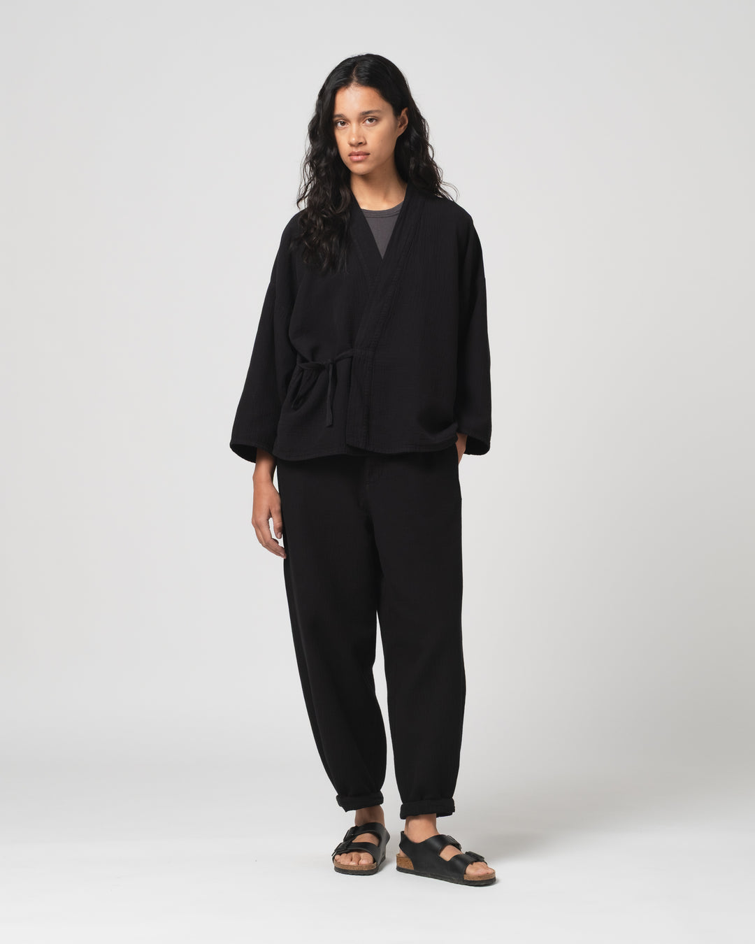 G.o.D Kimono Double Cotton Black