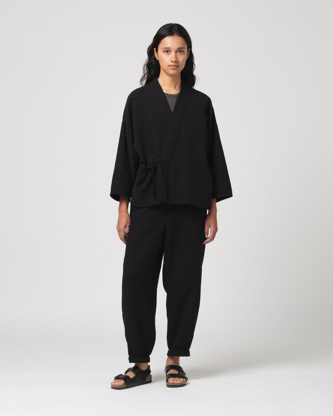 G.o.D Kimono Double Cotton Black