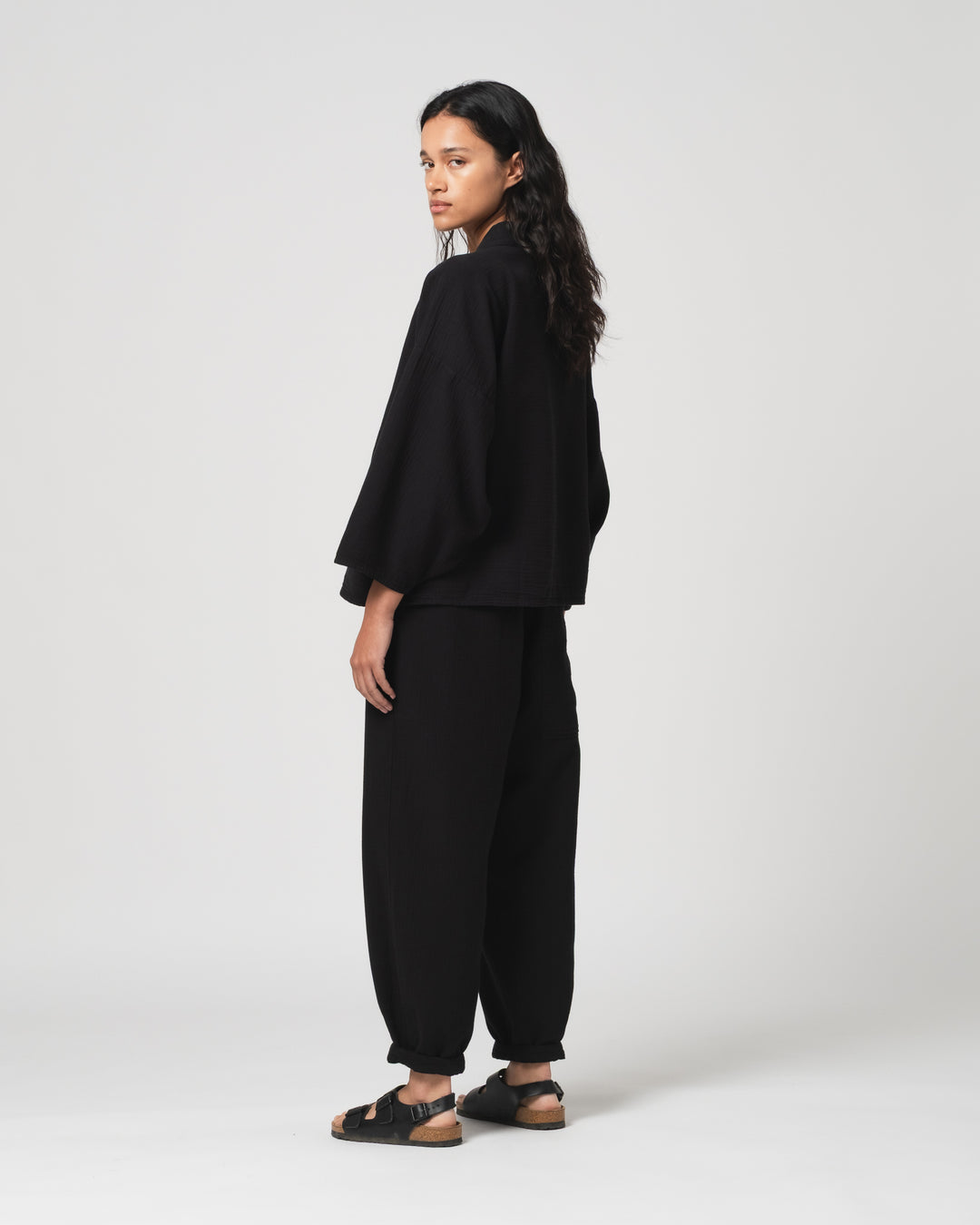 G.o.D Kimono Double Cotton Black