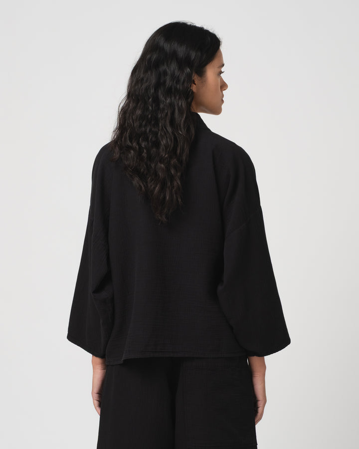 G.o.D Kimono Double Cotton Black