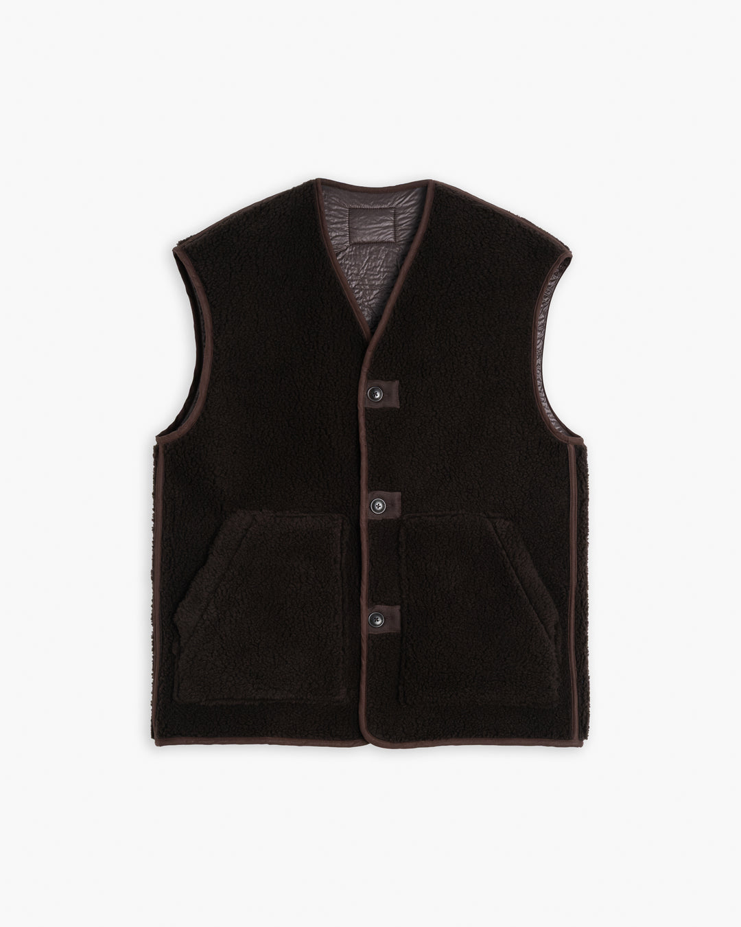 G.o.D Ridge Vest Piumino Nylon Brown