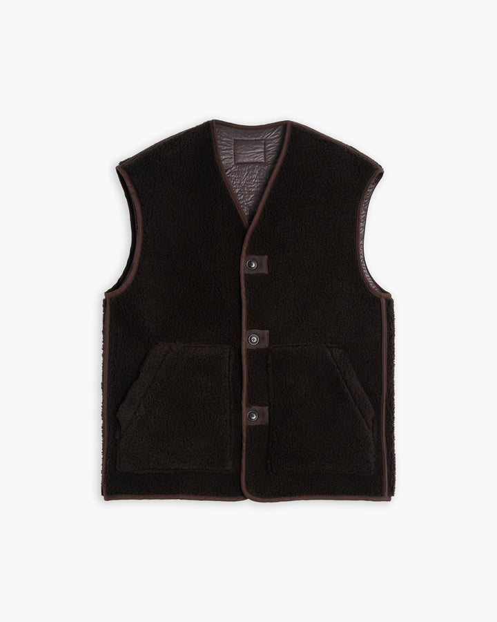 G.o.D Ridge Vest Piumino Nylon Brown