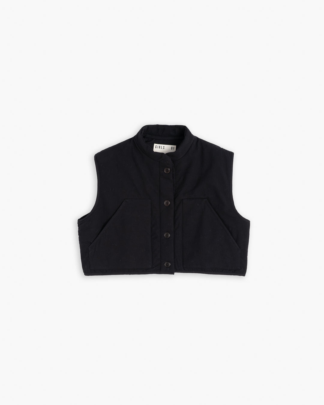 G.o.D Mini Vest Padded Cotton Black