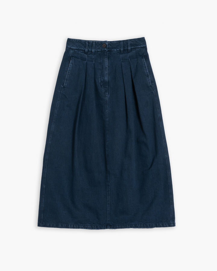 G.o.D Bulb Skirt Enigma Denim Inkt