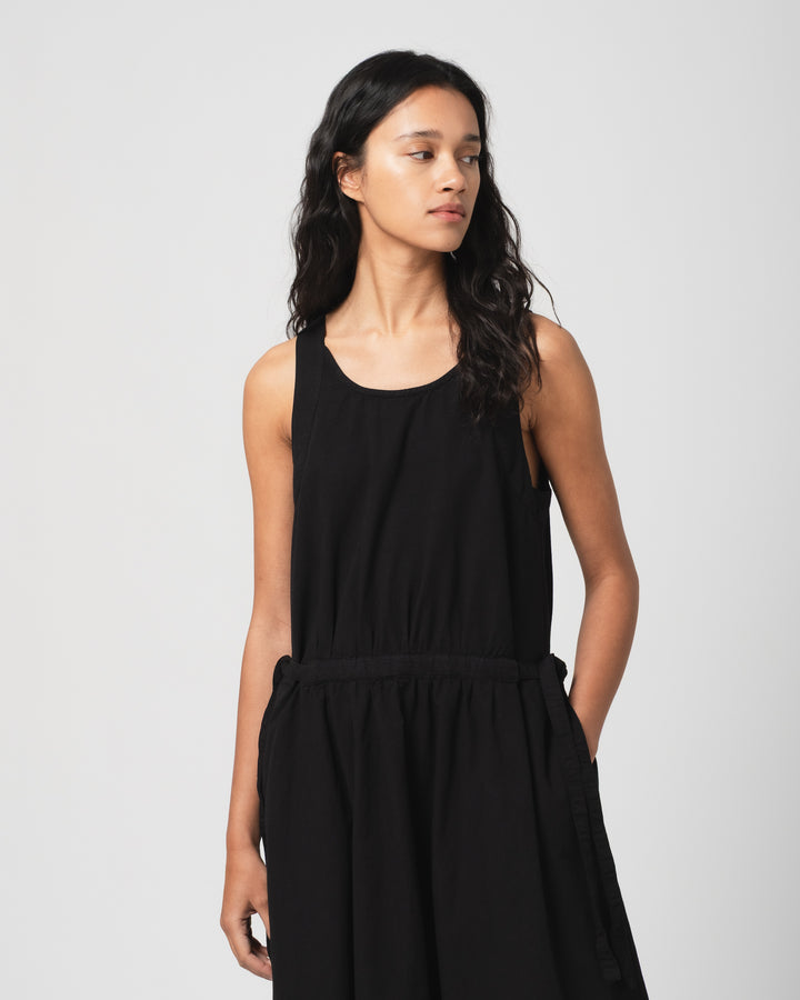 G.o.D Apron Dress Faro Cotton Black