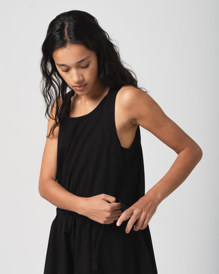 G.o.D Apron Dress Faro Cotton Black