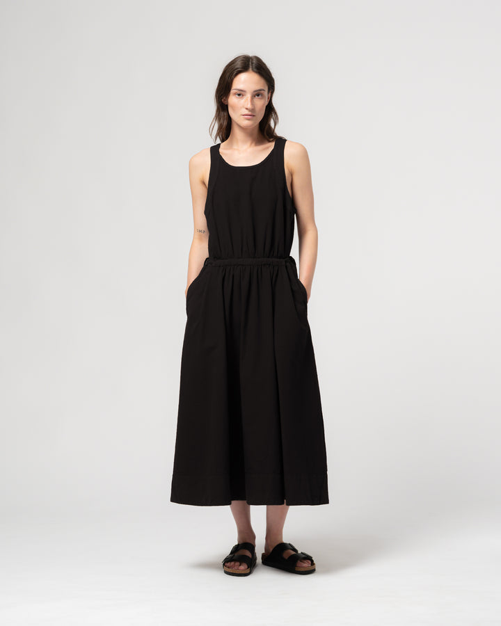 G.o.D Apron Dress Faro Cotton Black