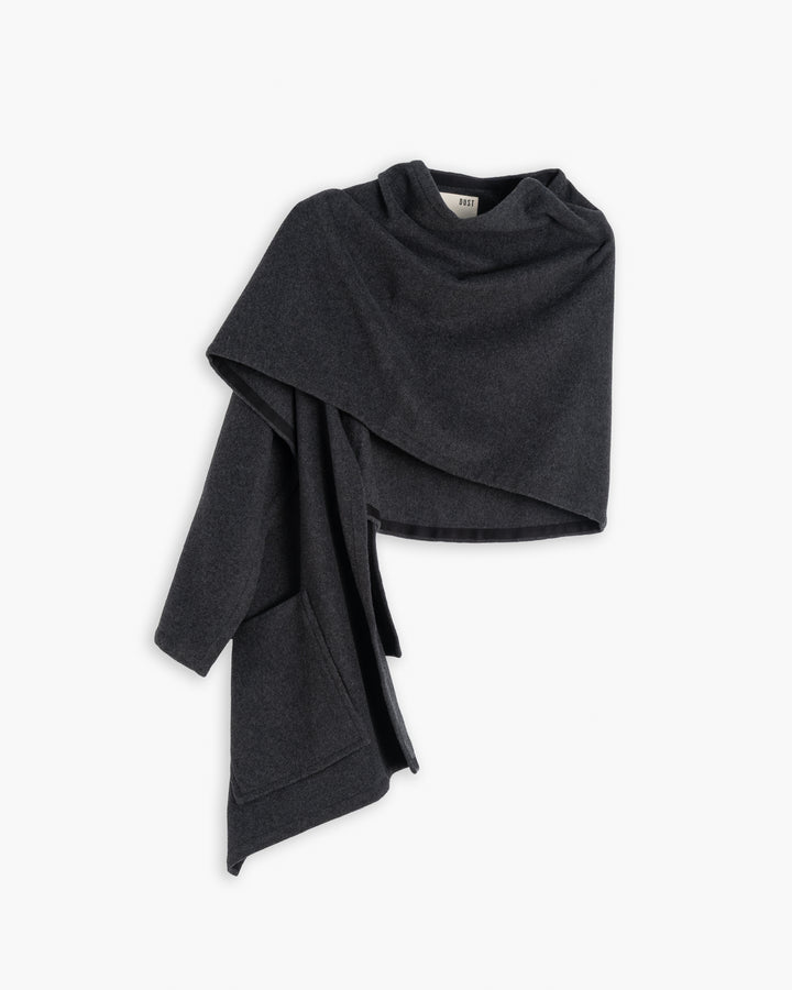 G.o.D Blanket Scarf Pachuca Wool Grey Melange