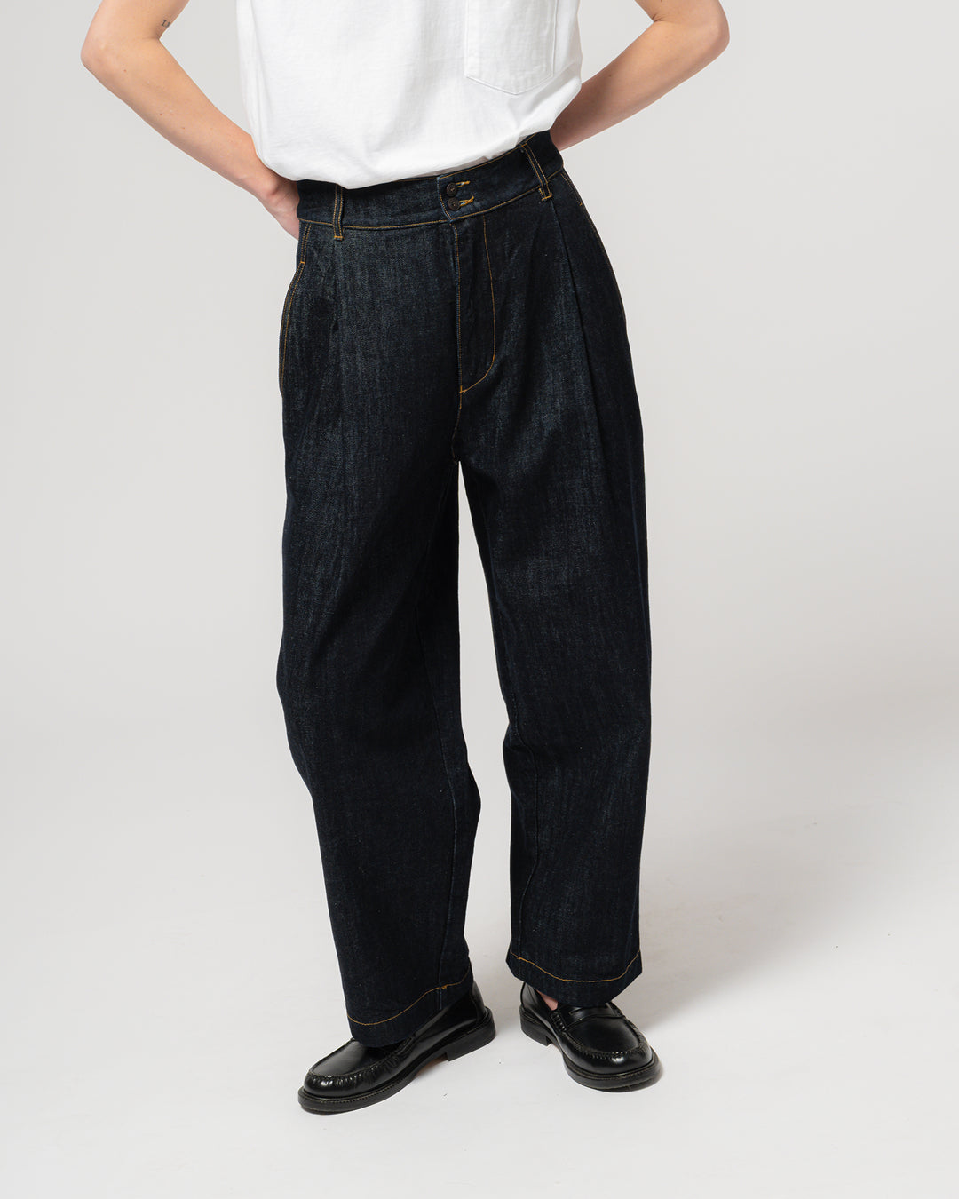 G.o.D British Worker Pants organic selvedge  Denim Blue