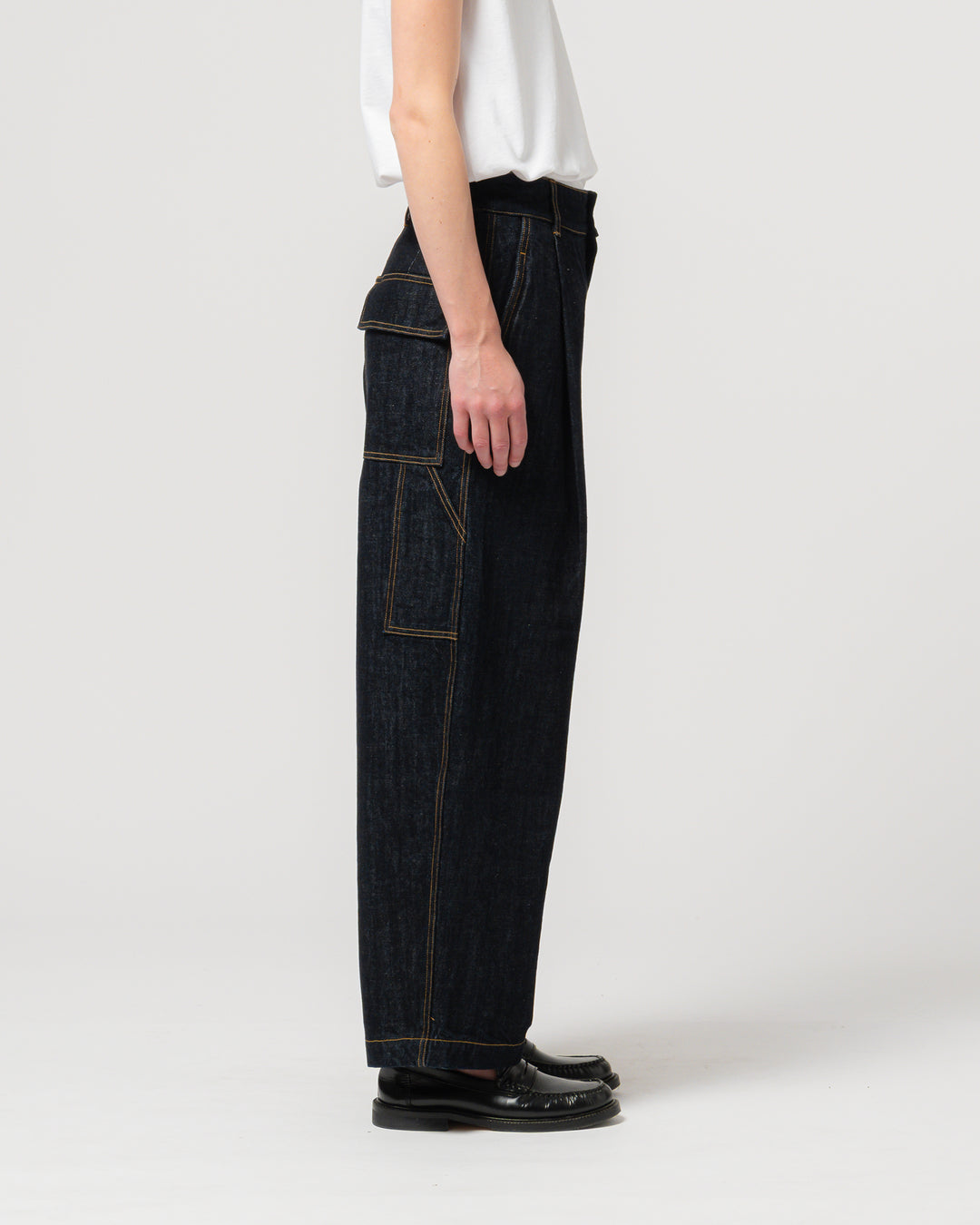 G.o.D British Worker Pants organic selvedge  Denim Blue