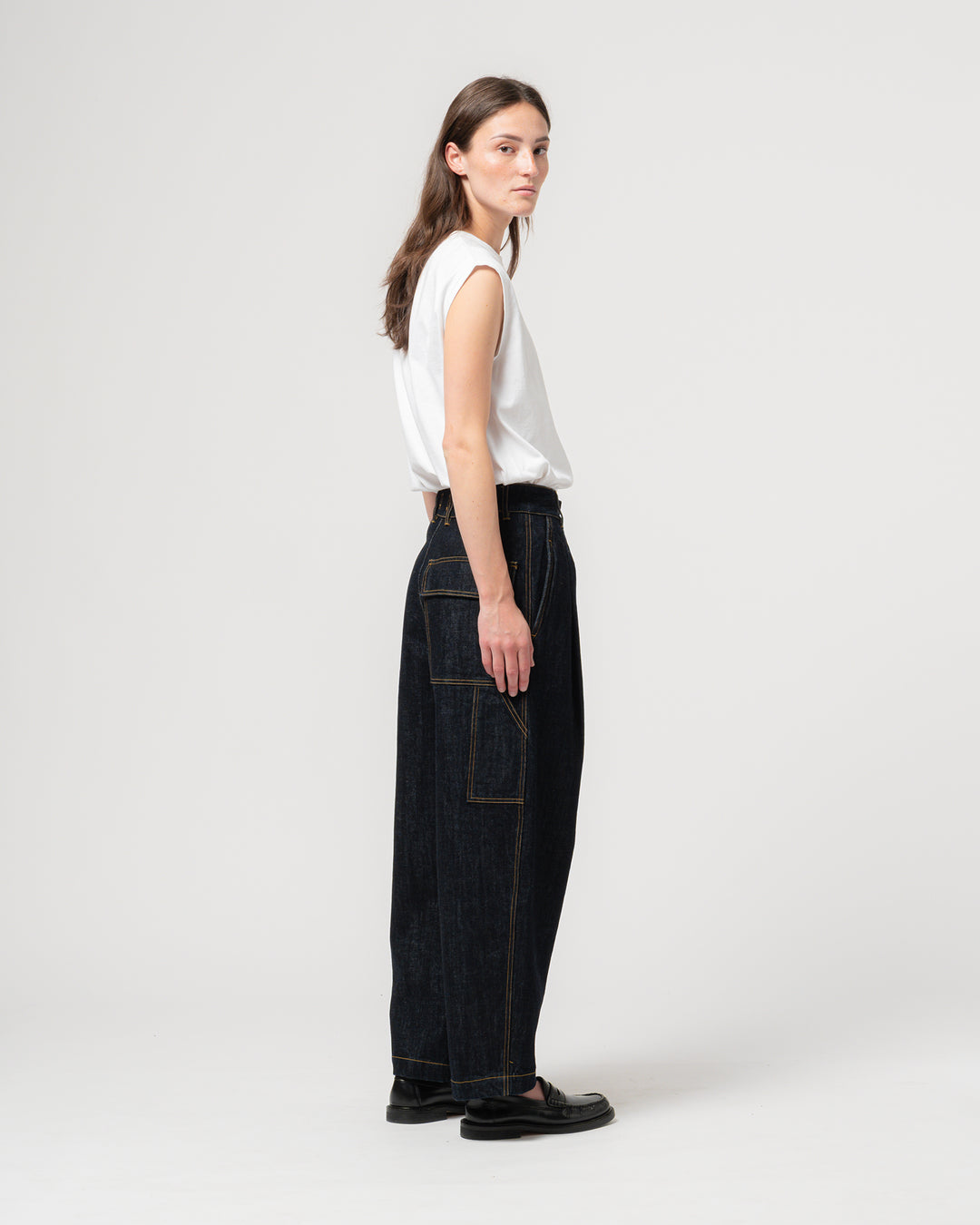 G.o.D British Worker Pants organic selvedge  Denim Blue