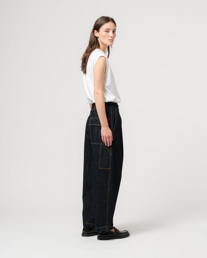 G.o.D British Worker Pants organic selvedge  Denim Blue
