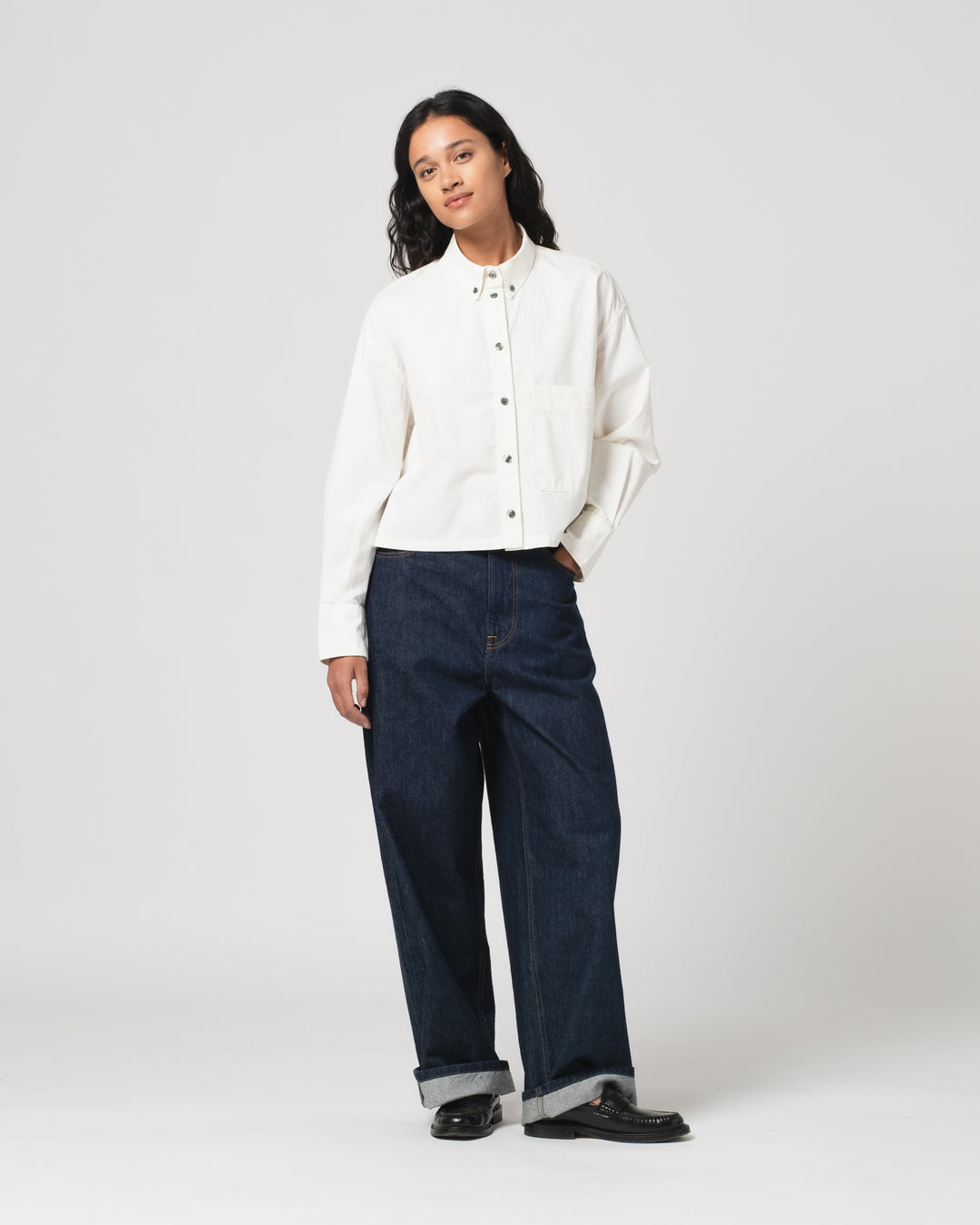 G.o.D Cubic Shirt Poplin White