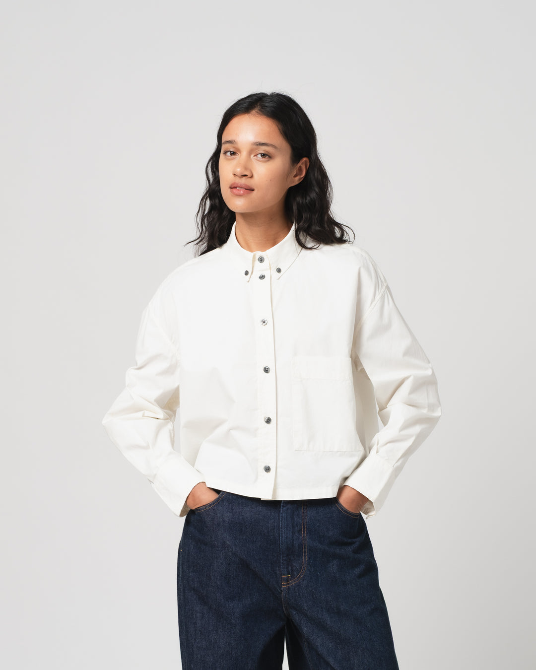 G.o.D Cubic Shirt Poplin White