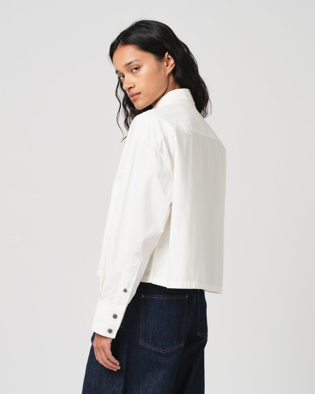 G.o.D Cubic Shirt Poplin White
