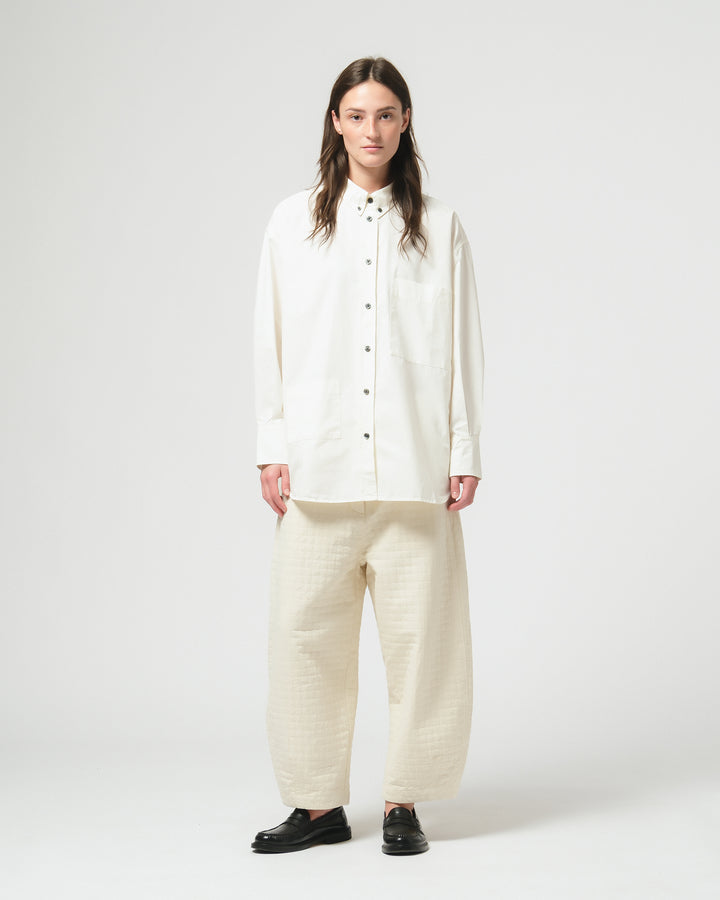 G.o.D Icon Shirt Poplin White
