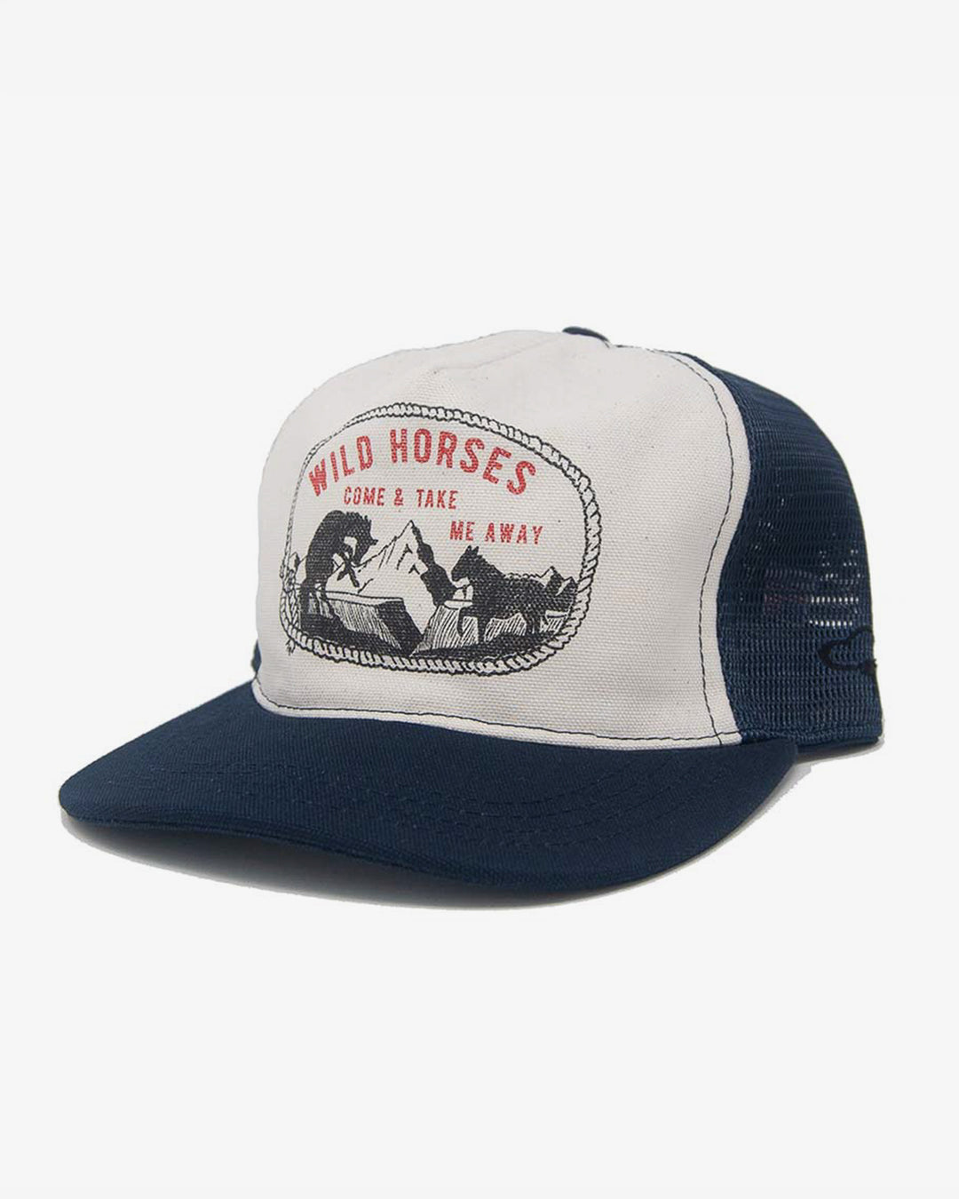 T.A.C Wild Horses Strapback Ranch White/Navy