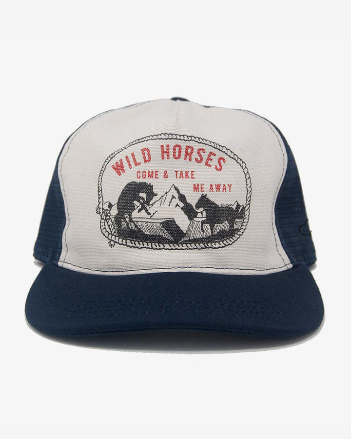 T.A.C Wild Horses Strapback Ranch White/Navy