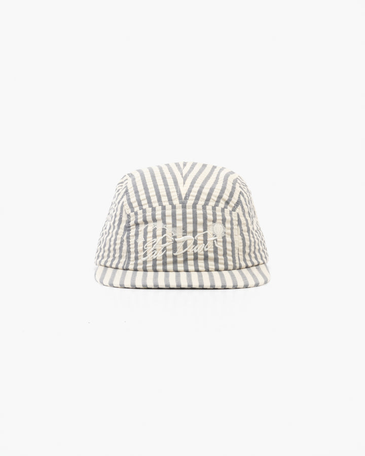5 Panels Cap Belfast Seersucker Iron/Off-White