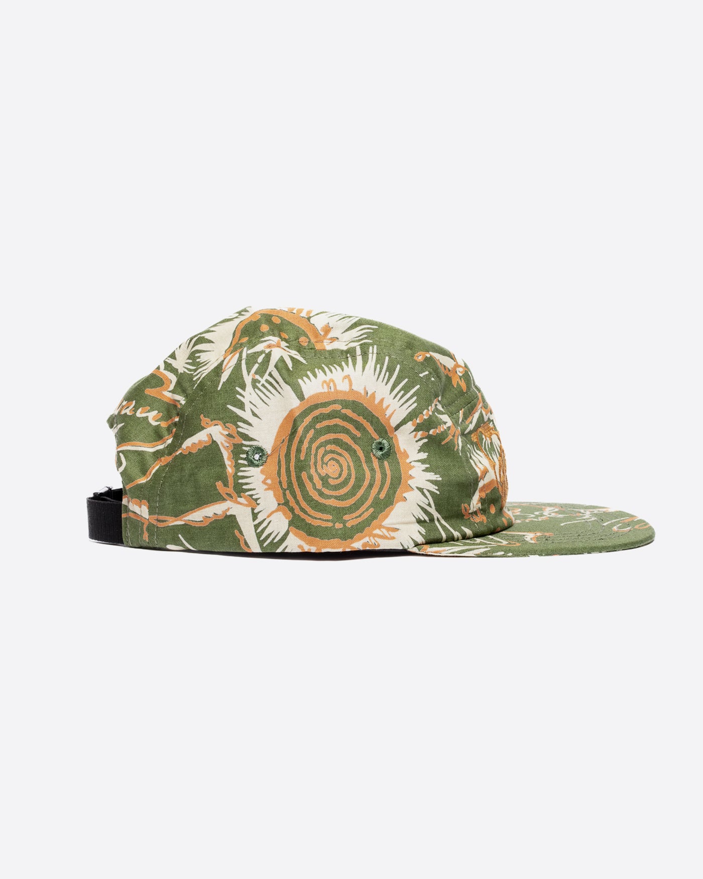 5 Panel Cap Casa Print Green