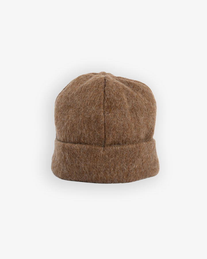 Skully Hat Mohair Fleece Java Brown
