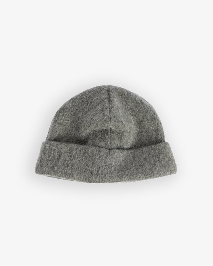 Skully Hat Mohair Fleece Asphalt