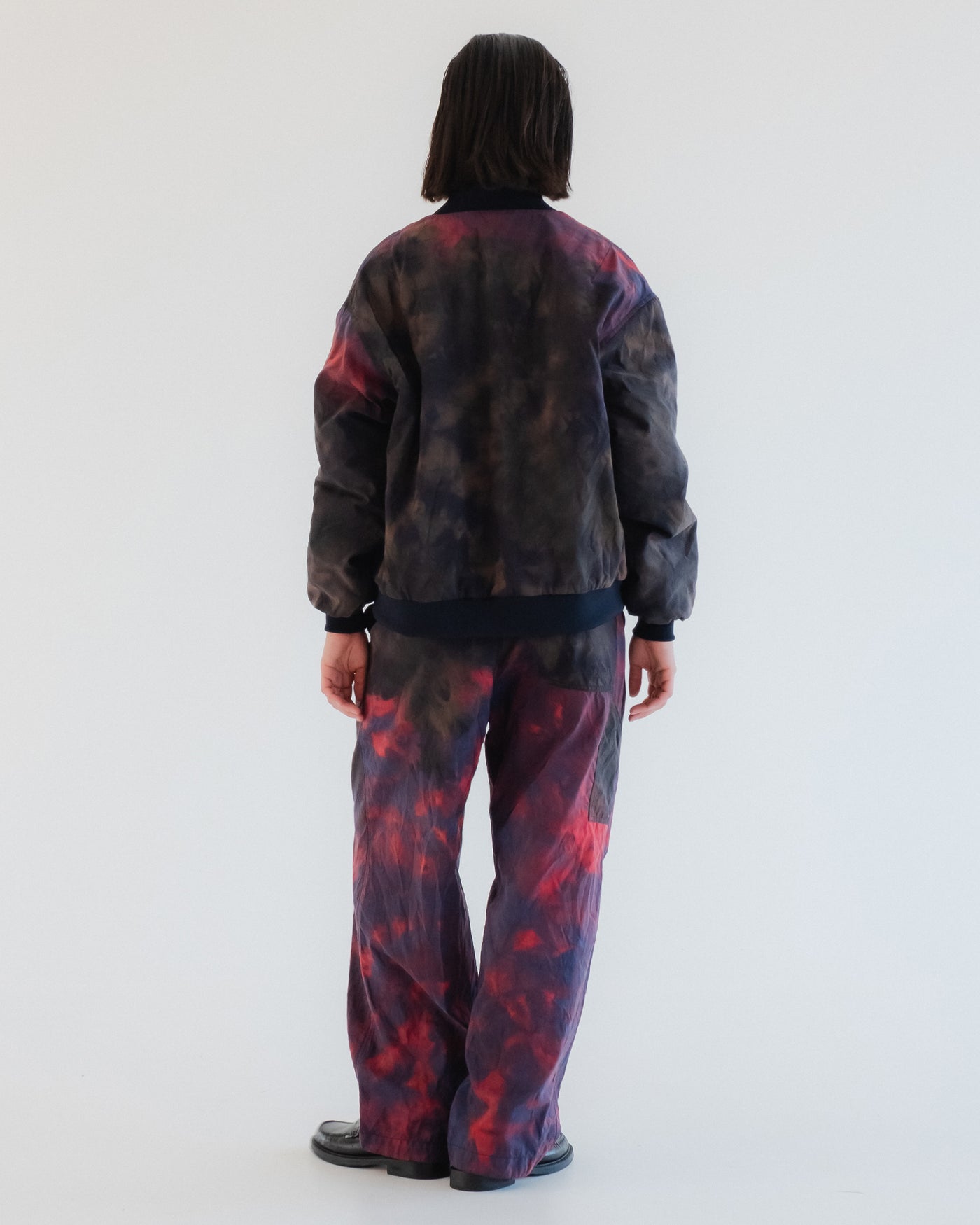 Bomber Tie Dye Nylon Coral